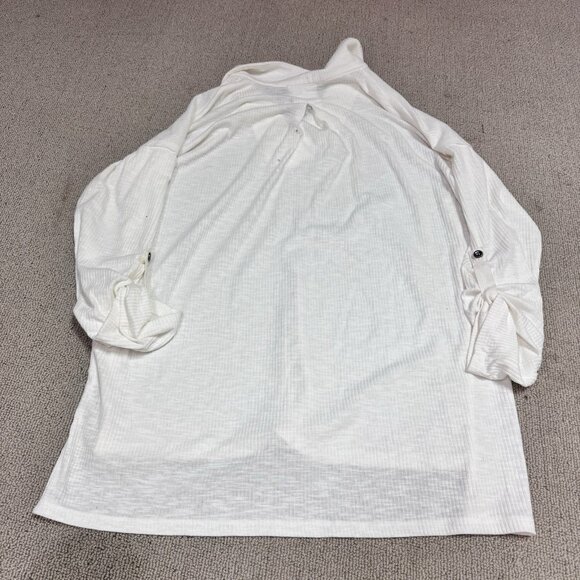 Doe + Rae Sweater Ivory Lightweight Long Sleeve Pullover Women’s Size Medium NWT - Picture 8 of 11